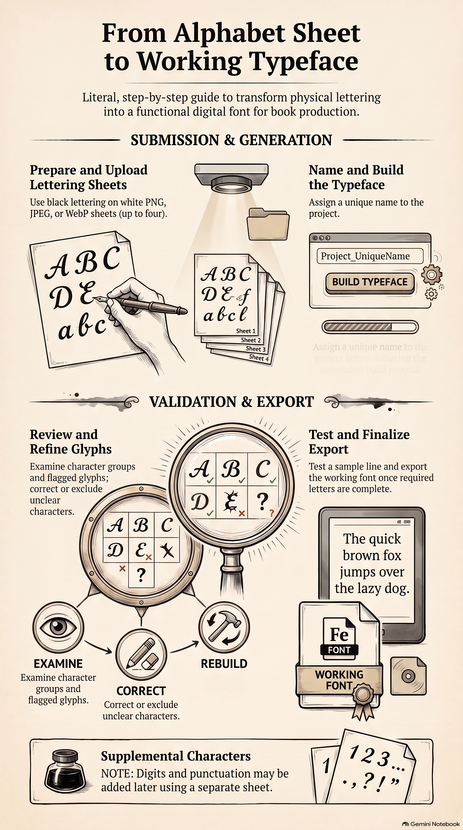 Typeface Creation Process Guide